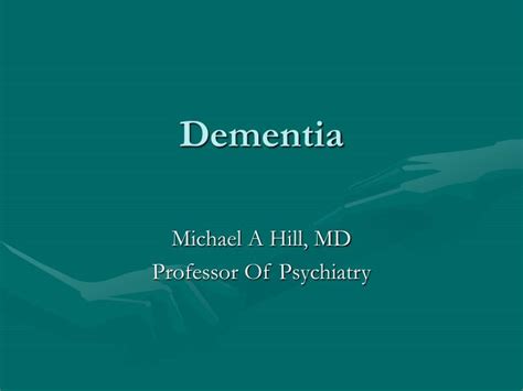 Ppt Dementia Powerpoint Presentation Free Download Id3320545