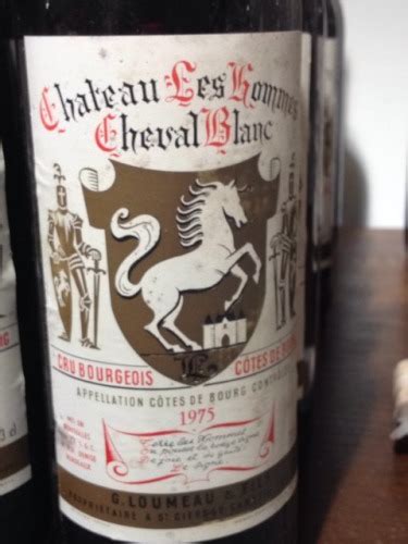 G Loumeau et Fils Chateau Les Lommes Cheval Blanc Côtes de Bourg