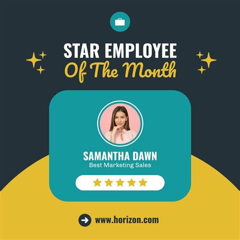 Star Employee Of The Month Instagram Post Free Social Media Template