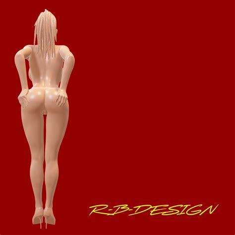 D File X Ultra Nude Realistic Very Sexy Erotic Pin Up Girl With Different Hairstyles For All