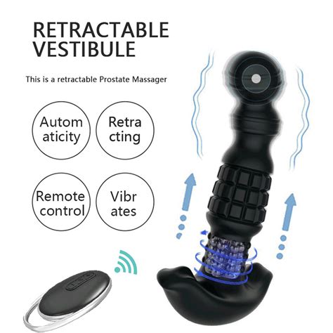Erostik Shop Abake Kablosuz Kumandalı 360 Dönebilen Rotasyonlu Titreşimli Prostat Uyarıcı Anal