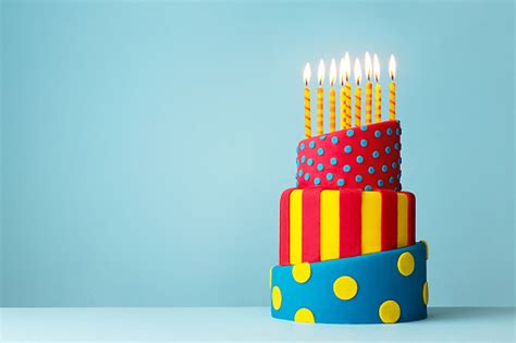 Colorful Birthday Cake Stock Photo Download Image Now Istock