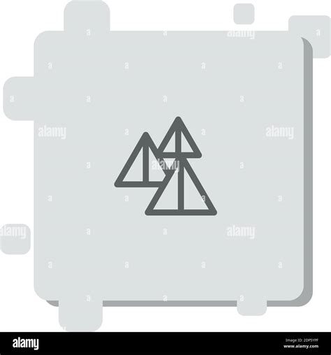 Pyramiden Vektor Symbol Moderne Einfache Vektor Illustration Stock