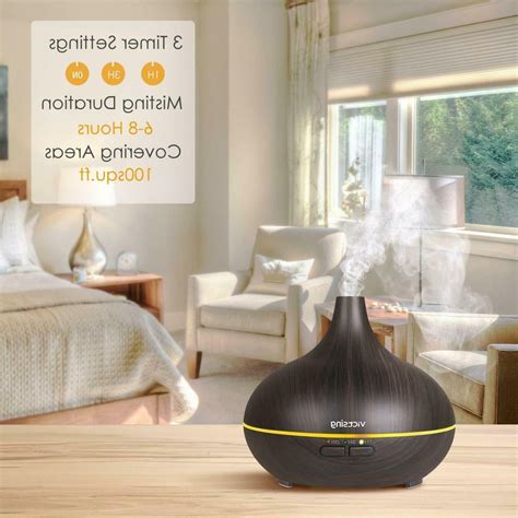 Victsing Essential Oil Diffuser Mini Aroma Wood Gra