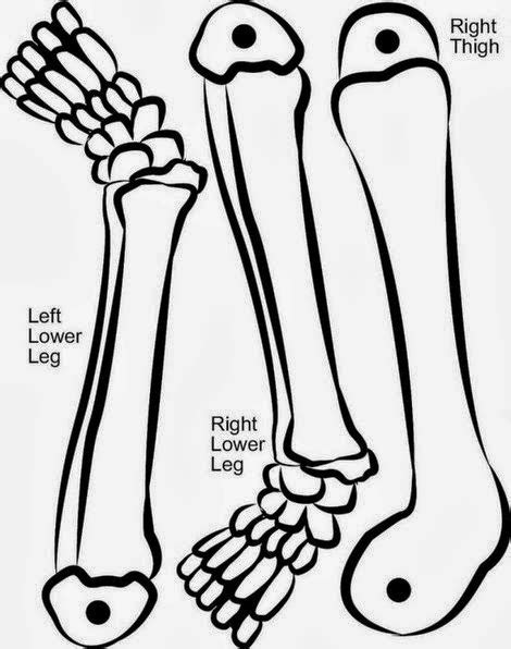 Esqueleto De Papel Para Imprimir Recortar E Montar Desenhos Para Colorir