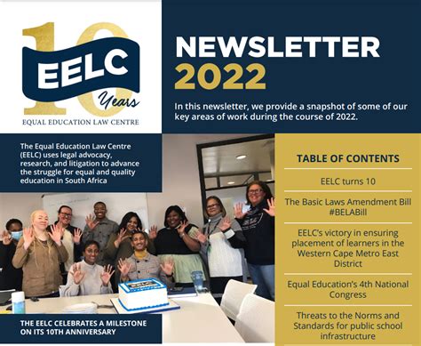 Eelc Newsletter 2022 Equal Education Law Centre