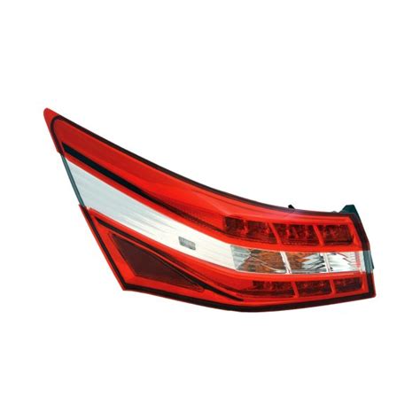 Replace TO2804117C Driver Side Outer Replacement Tail Light CAPA