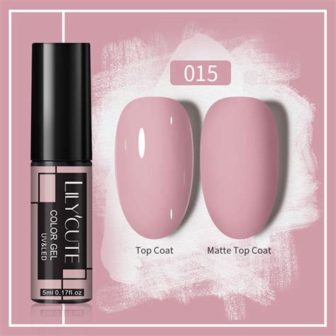 Lilycute Nude Milky White Nail Gel Polish Transparent Summer Pink Jelly Semi Permanent Soak Off