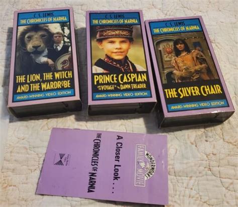 Narnia 6 VHS Set LION WITCH WARDROBE CASPIAN India Ubuy