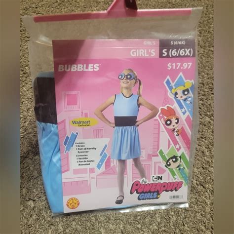 Cartoon Network | Costumes | Powerpuff Girls Costume 66x 78 Bubbles Blue Dress Glasses S M New ...