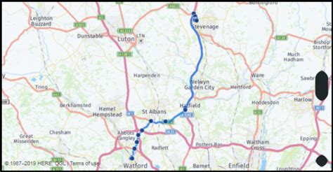 What is the drive distance from Stevenage Hertfordshire Great Britain ...