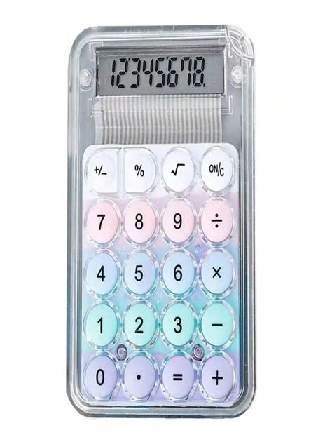 Mini Calculatrice Chiffres Grand Cran Lcd Gros Boutons Ronds