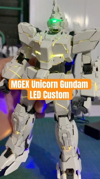mgex unicorn gundam led custom gundam gunpla plamo tatsukirei