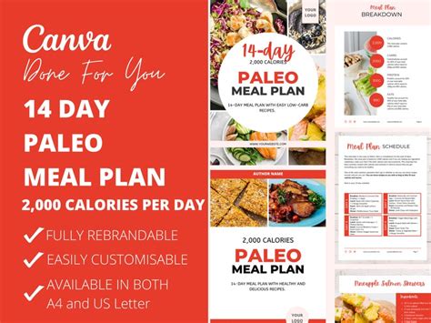 14 Day Paleo Meal Plan Template With Healthy And Delicious Recipes