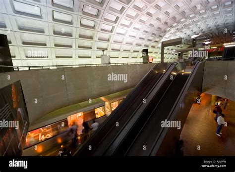 Washington Dc Gallery Place Chinatown Metro Subway Station With Aerosol