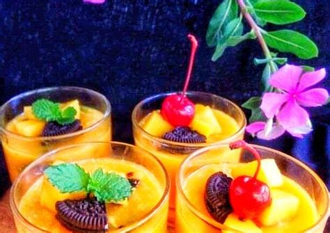 Resep Silky Puding Mangga Oreo Oleh Tatik Sugiati Cookpad