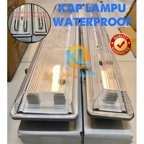 Jual KAP WATERPROOF WATER PROOF UNTUK LAMPU TL T8 PANJANG 60cm 1x18