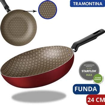 Frigideira Funda Antiaderente Tramontina Alta Vermelha Cm