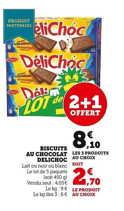 Promo Biscuits Au Chocolat D Lichoc Chez Super U Icatalogue Fr