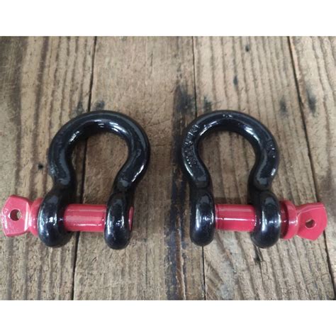 Tow Shackle D Ring Bow Shackle Isolator 2 Pack Towing Accessory For Off