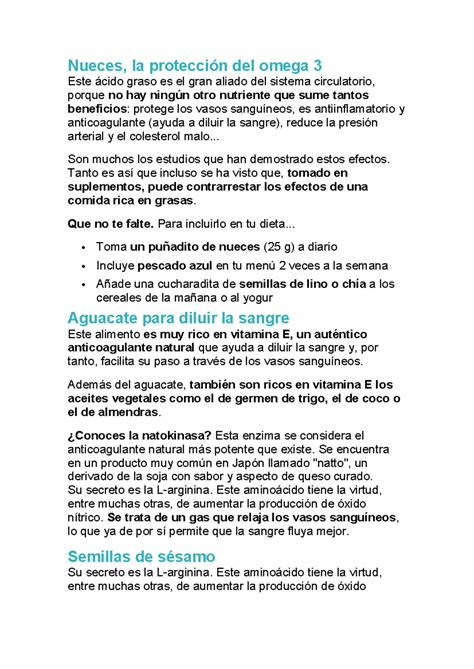 Trabajo Nueces la protección del omega 3 Este ácido graso es el gran