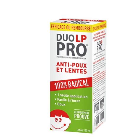 Duo Lp Pro Lotion Anti Poux Et Lentes Seul Application Duo Lp Pro