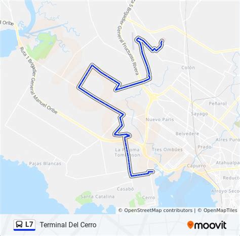 Ruta L Horarios Paradas Y Mapas Terminal Del Cerro Actualizado