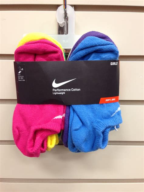 Girls Nike Socks, Performance Cotton Lightweight Nike Socks, Fashion ...