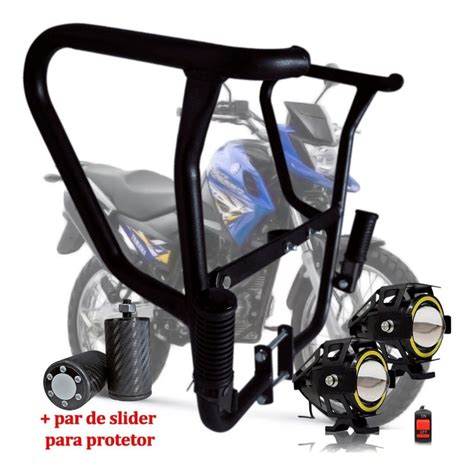 Protetor Carenagem Crosser Xtz 150 C Pedaleira Led Farol Submarino