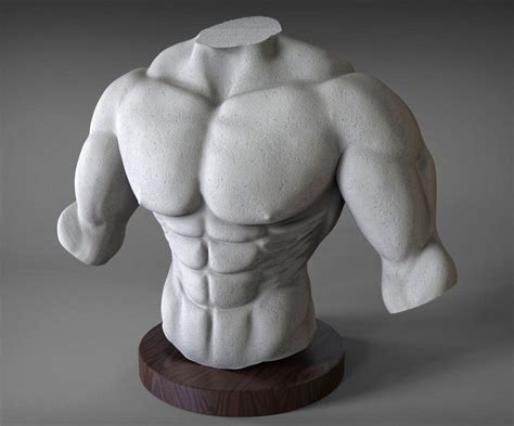 ArtStation - Muscular Torso Sculpture