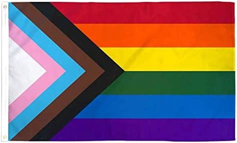 Amazon Flaglink Progress Pride Flag X Fts Lgbt Community Support Gay Pride Rainbow