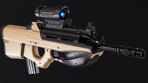 Fn F Assault Rifle D Model Turbosquid