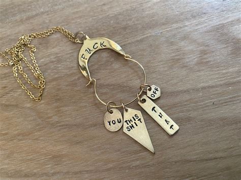 Fuck Charm Holder Necklace Etsy