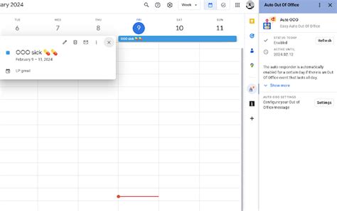 how to set ooo in google calendar