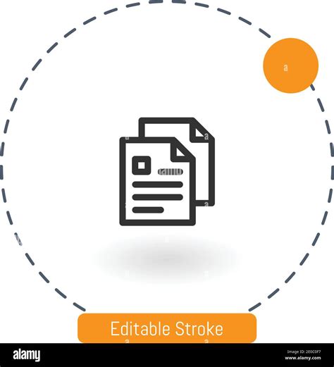 Files Vector Icon Editable Stroke Outline Icons For Web And Mobile