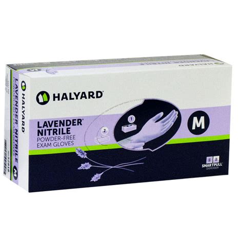 ハリヤード HALYARD 検査検診用 ラベンダーニトリルグローブ パウダーフリー Mサイズ 52818 1箱250枚入使い捨てグローブ