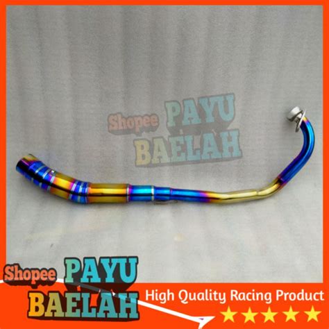 Jual Pipa Leher Knalpot Racing MX King Bluemoon Yamaha Snper 150 Big