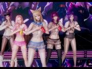 Mmd Hello Venus Wiggle Wiggle Striptease Ahri Akali Kaisa Evelynn