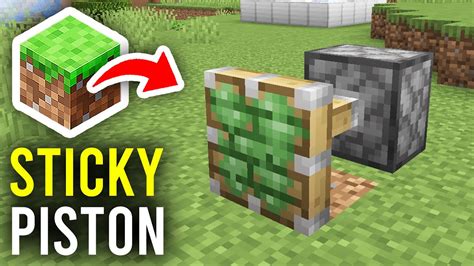 How To Make A Sticky Piston In Minecraft Full Guide YouTube