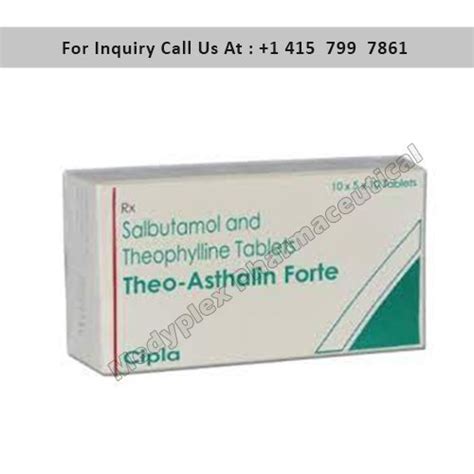 Cipla Limited Salbutamoltheophylline Theo Asthalin Forte 10 X 10