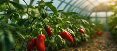 Premium Photo Red Pepper Growing In A Greenhouse