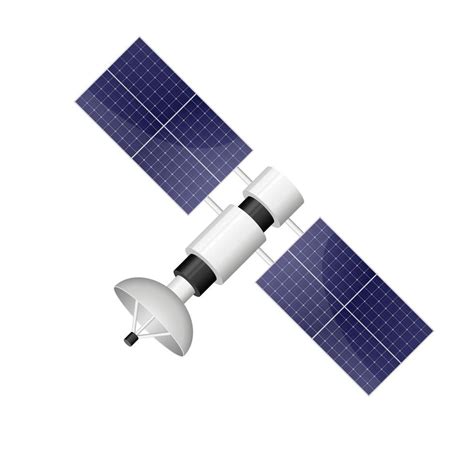 Satellite Vector Design Illustration Isolated On White Background