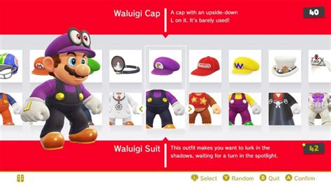 Super Mario Odyssey: Waluigi Outfit Description [JPN vs ENG] | kantopia