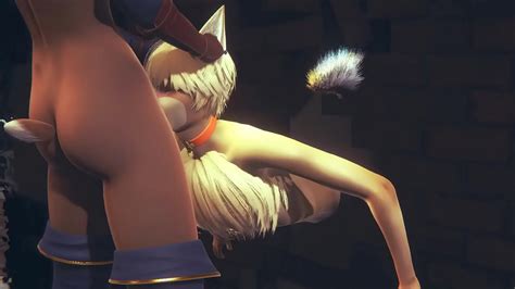 Furry Yaoi Hentai Young Fox suce deux bites futanari jusqu à ce qu elles jouissent dans sa