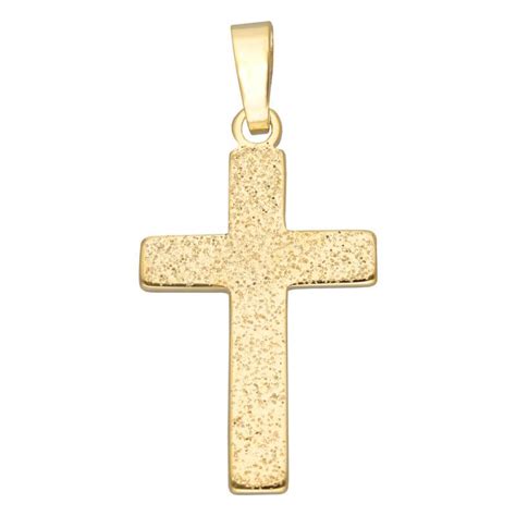 Pendentif Croix Massive En Or Jaune Vandona Ocarat