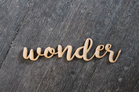 Wonder Laser Cut Out Wonder Sign Wonder Cutout Wonder Diy Etsy Uk