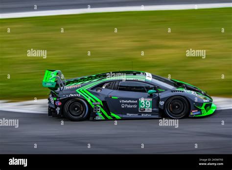 The Lamborghini Huracan Gt3 Evo At 2022 Northeast Grand Prix At Lime