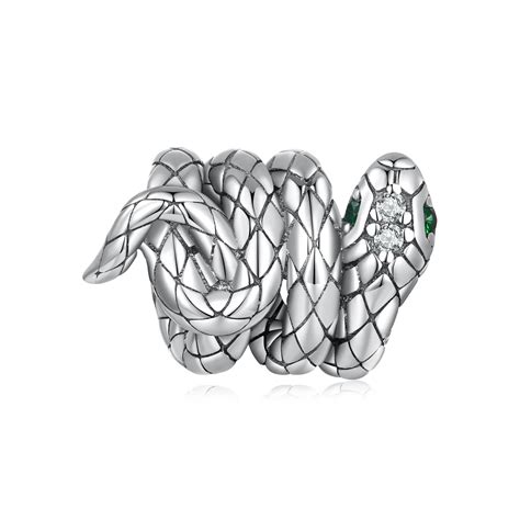 pandora coiled spirit snake charm scc