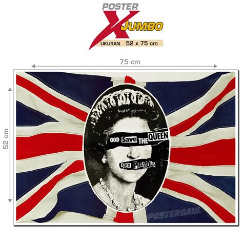 Jual Poster Xjumbo Sex Pistols God Save The Queen Xjfjp Ukuran