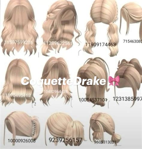 Blonde Hair Roblox Hair Roblox Hair Codes Em